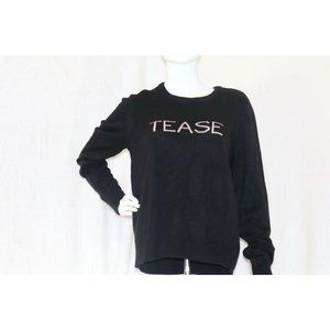 Victoria's Secret Tease Long Sleeve Sweater Large Black